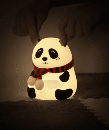 children’s night light gift, panda nursery decor, portable kids sleep lamp, bedtime lighting for babies, cute lamp for toddlers