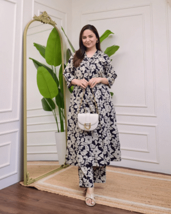 ladies coord set, cotton printed coord set, women’s co-ord outfit, daily wear cotton set, casual coord set for women, two piece cotton outfit, summer coord set, printed matching set for ladies, cotton co-ord set, lounge wear for women