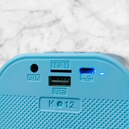 Mini portable karaoke speaker with RGB light effects