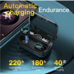 M10 TWS earbuds, wireless Bluetooth earphones, noise canceling earbuds, LED charging case earbuds, sports stereo Bluetooth headphones, M10 wireless earphones, touch control earbuds, TWS earbuds with mic, Bluetooth earbuds for Android and iPhone