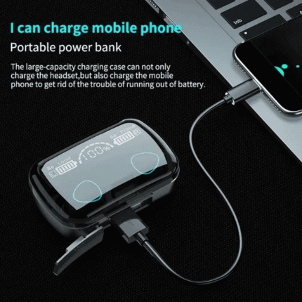 M10 TWS earbuds, wireless Bluetooth earphones, noise canceling earbuds, LED charging case earbuds, sports stereo Bluetooth headphones, M10 wireless earphones, touch control earbuds, TWS earbuds with mic, Bluetooth earbuds for Android and iPhone