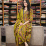 A-Line Pant Set, floral print pant set, summer outfit, women's casual wear, stylish pant set, pant set with dupatta, breathable fabric, summer fashion, side pocket pant, floral print outfit.