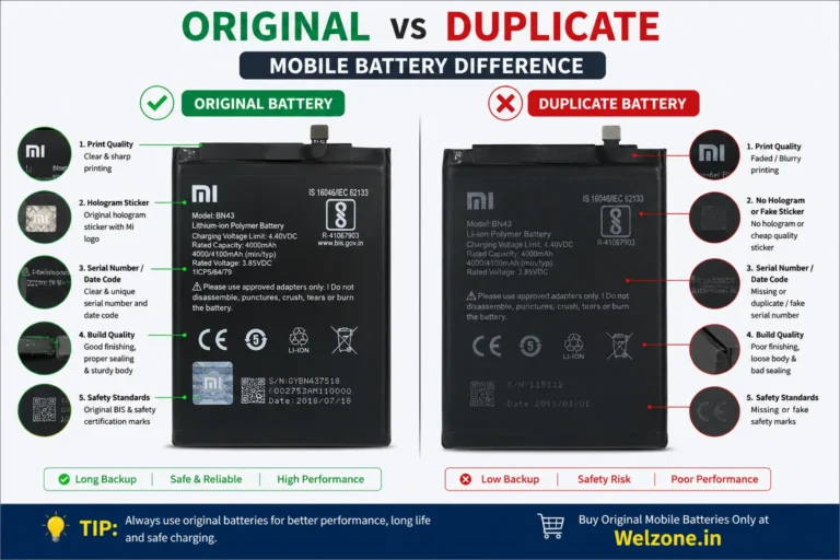 Genuine mobile battery quality
